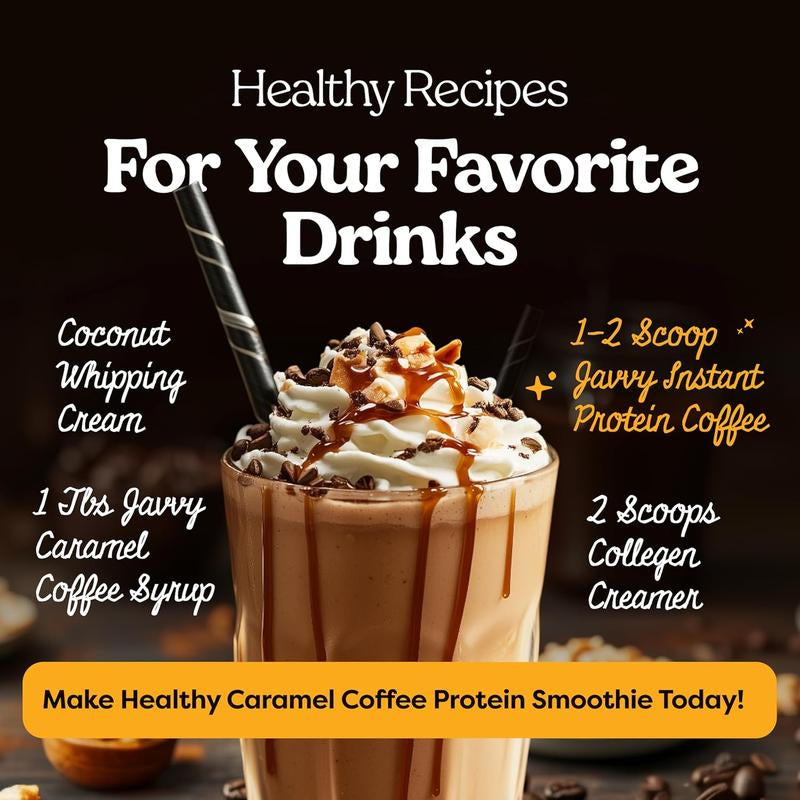 Javvy Original Protein Coffee - Premium Whey Protein & Instant Iced Coffee - 100% Arabica Coffee - Zero Artificial Flavors & Sweeteners, 6 Servings