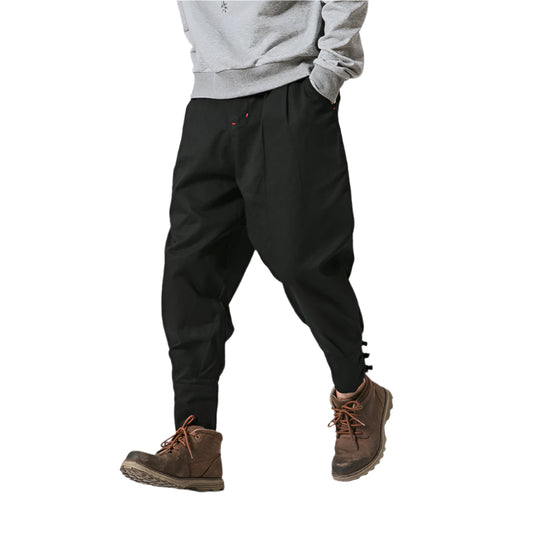 Cotton Linen Harem Pants Men