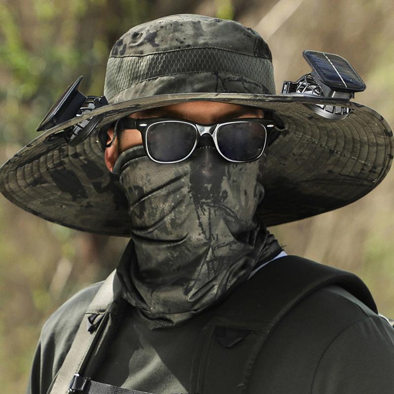 Stay Cool and Protected with the 2025 Solar-Powered Outdoor Fishing Hat Featuring Dual Fans and UV Defense