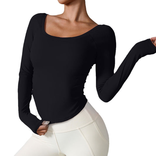 Pantaloni sport cu mânecă lungă și skinny pentru yoga