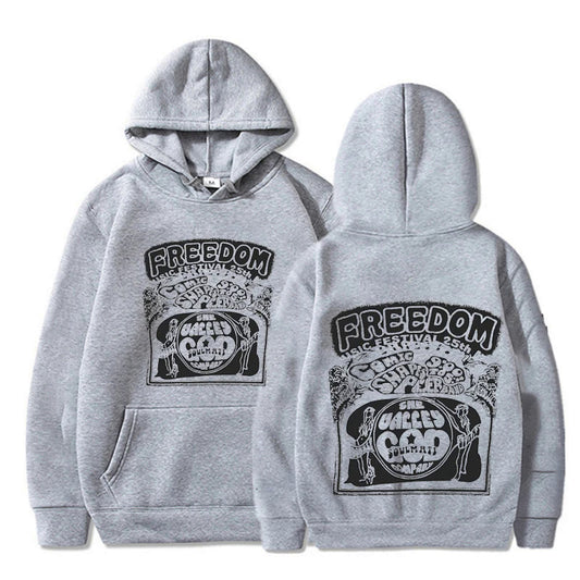 Tricou cu mânecă lungă cu imprimeu de desene animate hip hop